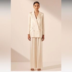 Shona joy double breasted blazer and pant set